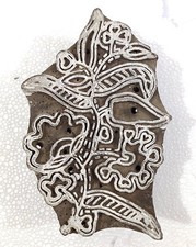 Wooden hand carved Printing Stamp Block for Fabrics Printing ZEFB-211