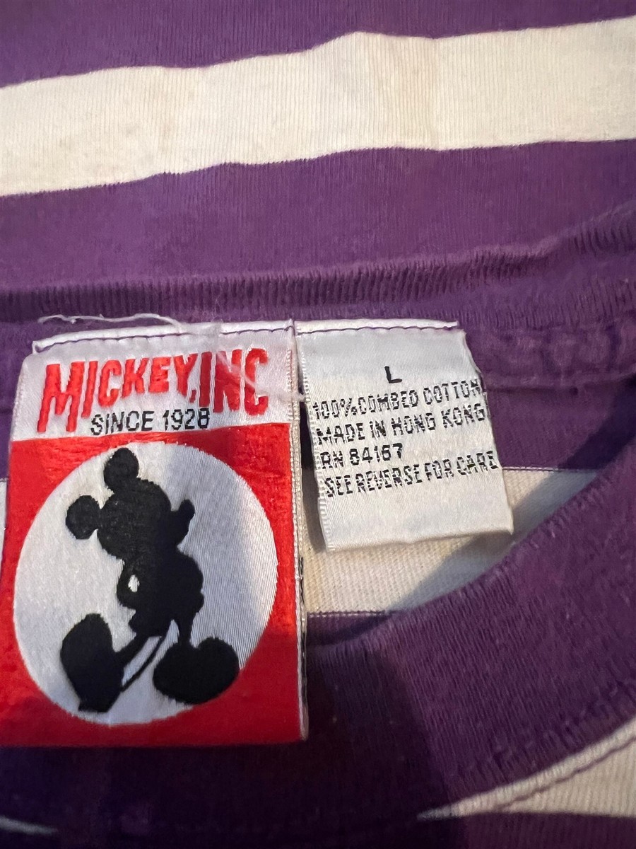 Vintage 90's Walt Disney Snow White Dopey Dwarf Purple T Shirt