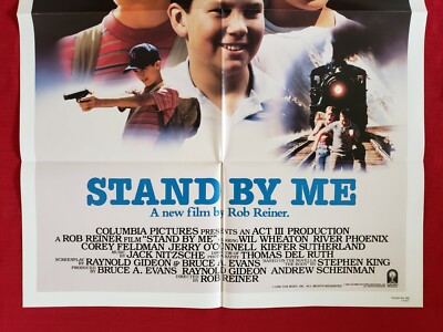 STAND BY ME * 1986 ORIGINAL MOVIE POSTER RARE ENGLISH 1SH STEPHEN ...