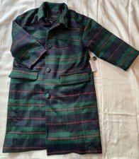 Eloquii Plaid Car Coat - Women’s Size 14/16 Green Navy Red Plaid Nwt
