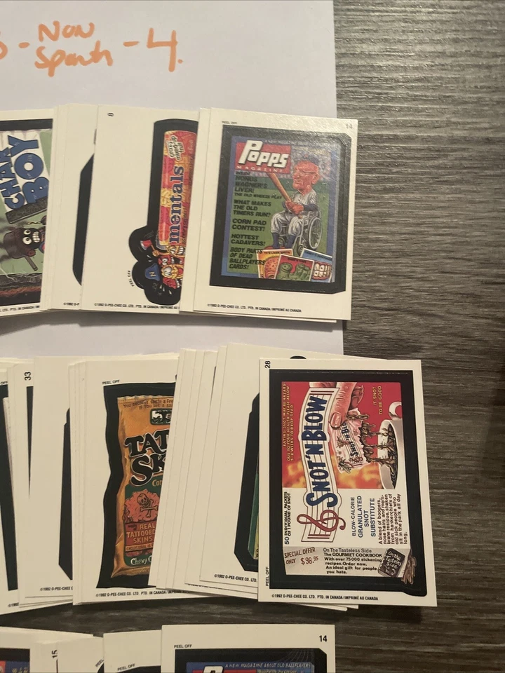 Lote de 100 tarjetas WACKY PACKAGES OPC 1992 O-PEE-CHEE-¡Raro MT! Foto 4 de 4