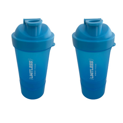2er-PACK/3ER-PACK PROTEINFLASCHENSHAKER MIT ENGEN DECKELN FÜR SPORT UND FITNESS
