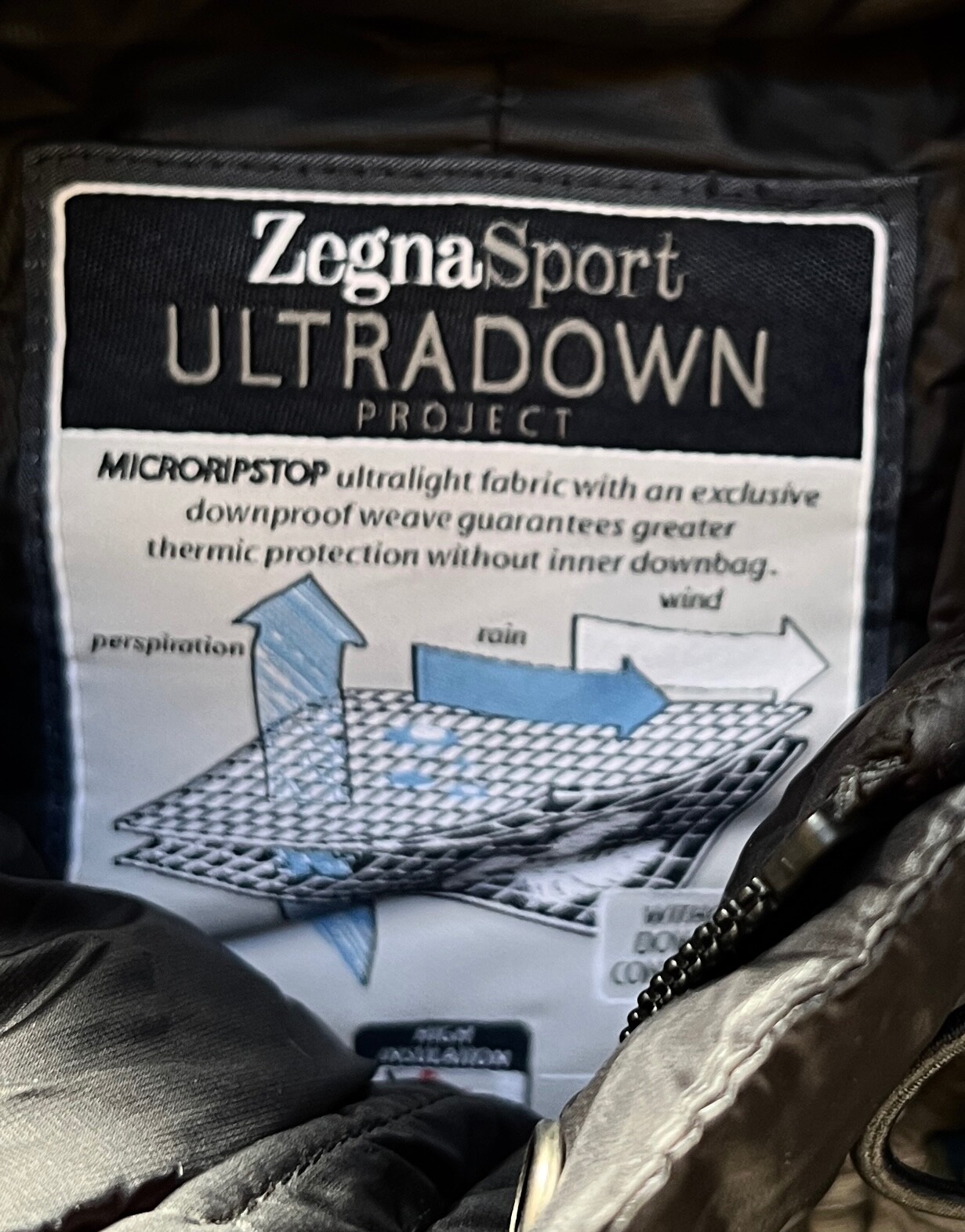 Zegna Sport Ultradown Men's Coat (XL Size) image 4