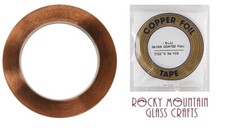 7/32" SILVER BACK EDCO Copper Foil Tape For Stained Glass 36 yards Supplies 1mil