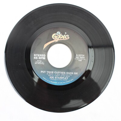 Joe Stampley I Could be Persuaded Put Your Clothes Back On 45 RPM  VG+ 9-50754