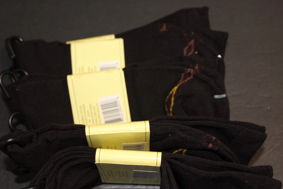 6 pairs Women's Bamboo Cotton Casual Dress Socks Boot Brown 9-11 sz4-10 - Image 4 of 4