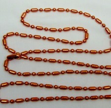 Pure COPPER Ball Chain Bar  Ball Bead 3.2mm w/ or w/o Connectors Made in USA