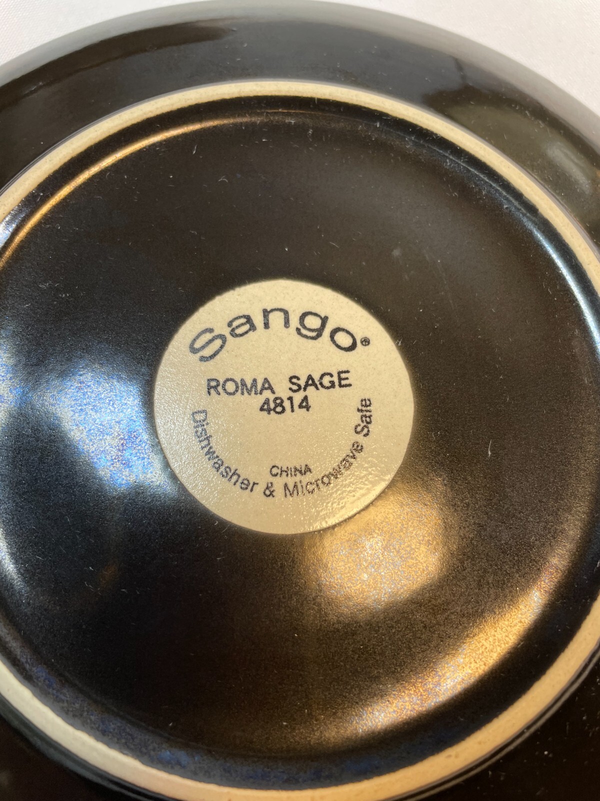Set of 4 Sango Roma Sage 4814 Salad Dessert Bread Plates 8" Dinnerware