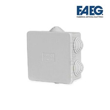 Scatola cassetta di derivazione 80x80x40 mm quadrata da esterno tenuta stagna gr