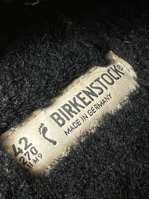 Birkenstock Suede Boston Black Shearling Size 42 US W 11 M 8  display picture 1