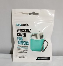 Podskinz for Apple AirPods Case Cover Silicone for Airpod Case Diamond Blue