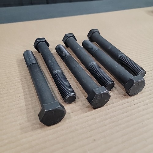 (6Qty) 3/4-10 x 6in Hex Shoulder Bolt PT Coarse Thread Black Grade 5 Lot New - Picture 4 of 13
