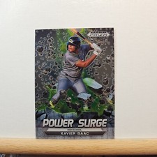 2022 Prizm Draft Picks Baseball Xavier Isaac base Power Surge card # PS-XI
