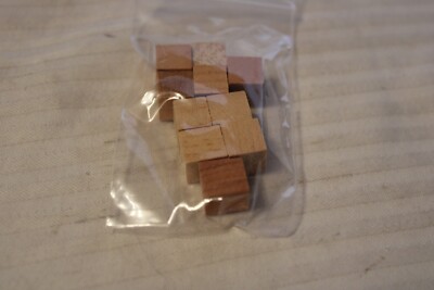 HO Scale  Package of 10 Wooden Blocks, For Flat Car Loads, 3/8'' Square