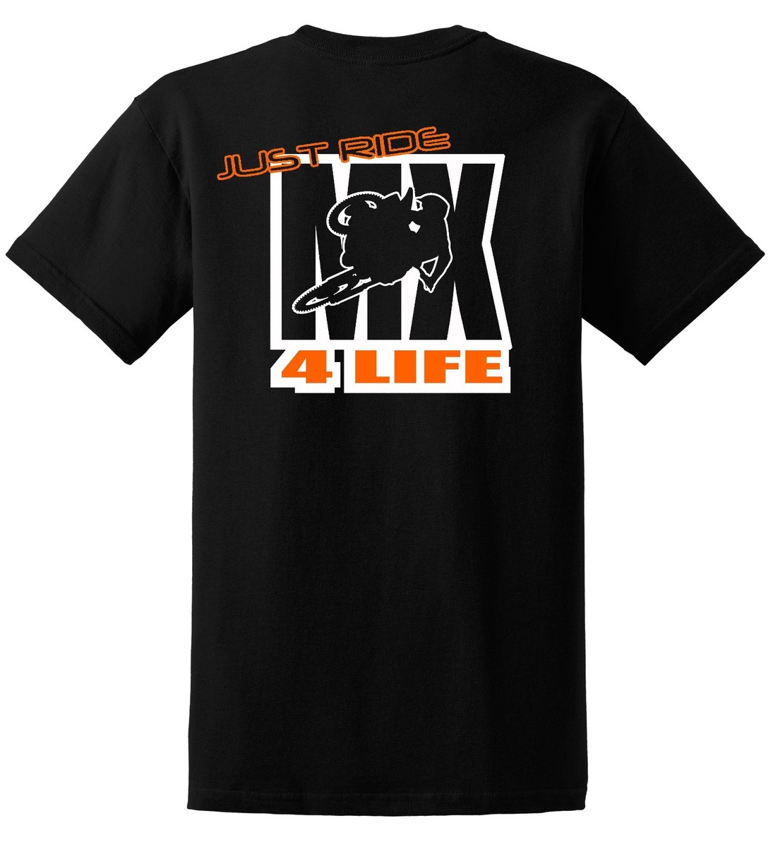 JUST RIDE MX 4 LIFE T SHIRT MOTOCROSS YZ CR KX SX SUPERCROSS BIKE