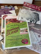 Bundle of QUILTER Templates & Needles Inc Pat LaPierre Supreme Slider & TriTools