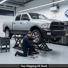 Professional Portable Car Lift 7000lb Capacity 28in Height Steel Frame Car Lift