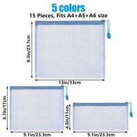 Dokumententasche A4 A5 A6 Aselected Mesh ReißVerschluss 5 Farben Reise