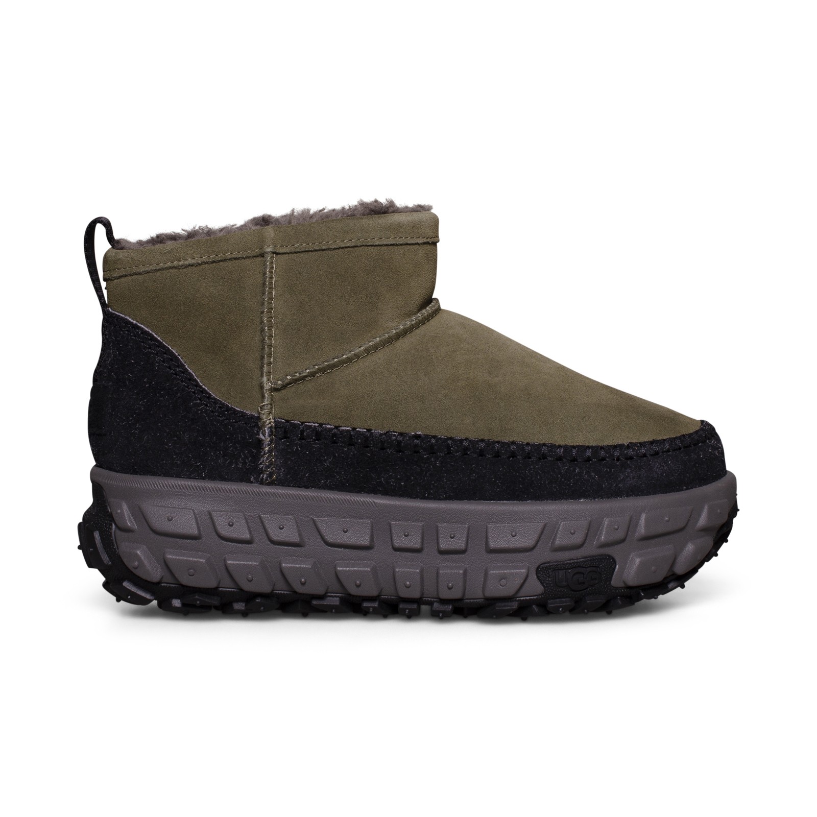 BOTAS UGG VENTURE DAZE ULTRA MINI OLIVA QUEMADO/CARBÓN TODO GÉNERO TALLA US M8/W9