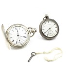 1884-1879 Coin Silver 18s 7-11j Seaside Wm Ellery Pocket Watch Lot of 2 WB5434-2 — photo 1