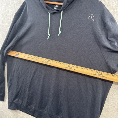 Felpa con cappuccio Rhoback Hesi Performance uomo 3XL blu coulisse golf elasticizzata outdoor - Foto 7 di 14