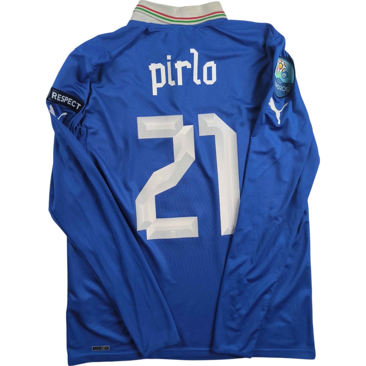 Italy 2012-14 Puma home long sleeve Andrea Pirlo football jersey