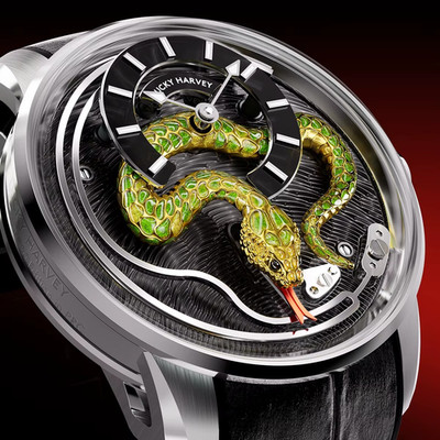 Lucky Harvey Limited Edition 100pcs Enamel Snake Automatic Mechanical 43mm