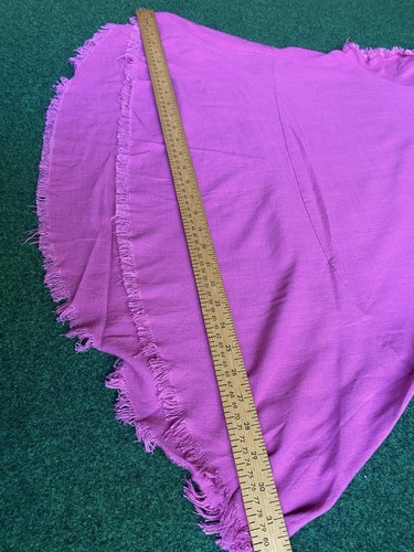 Camicia di lino Umgee donna rosa manica corta sfilacciata volant boho hippie grande - Foto 7 di 11