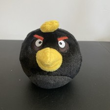 Angry Birds Black Bird Plush 5" Bomb Stuffed Commonwealth 2010