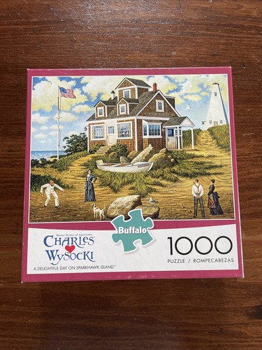 Charles Wysocki - Una deliziosa giornata sull'isola di Sparkhawk - puzzle 1000 pezzi - Foto 1 di 2