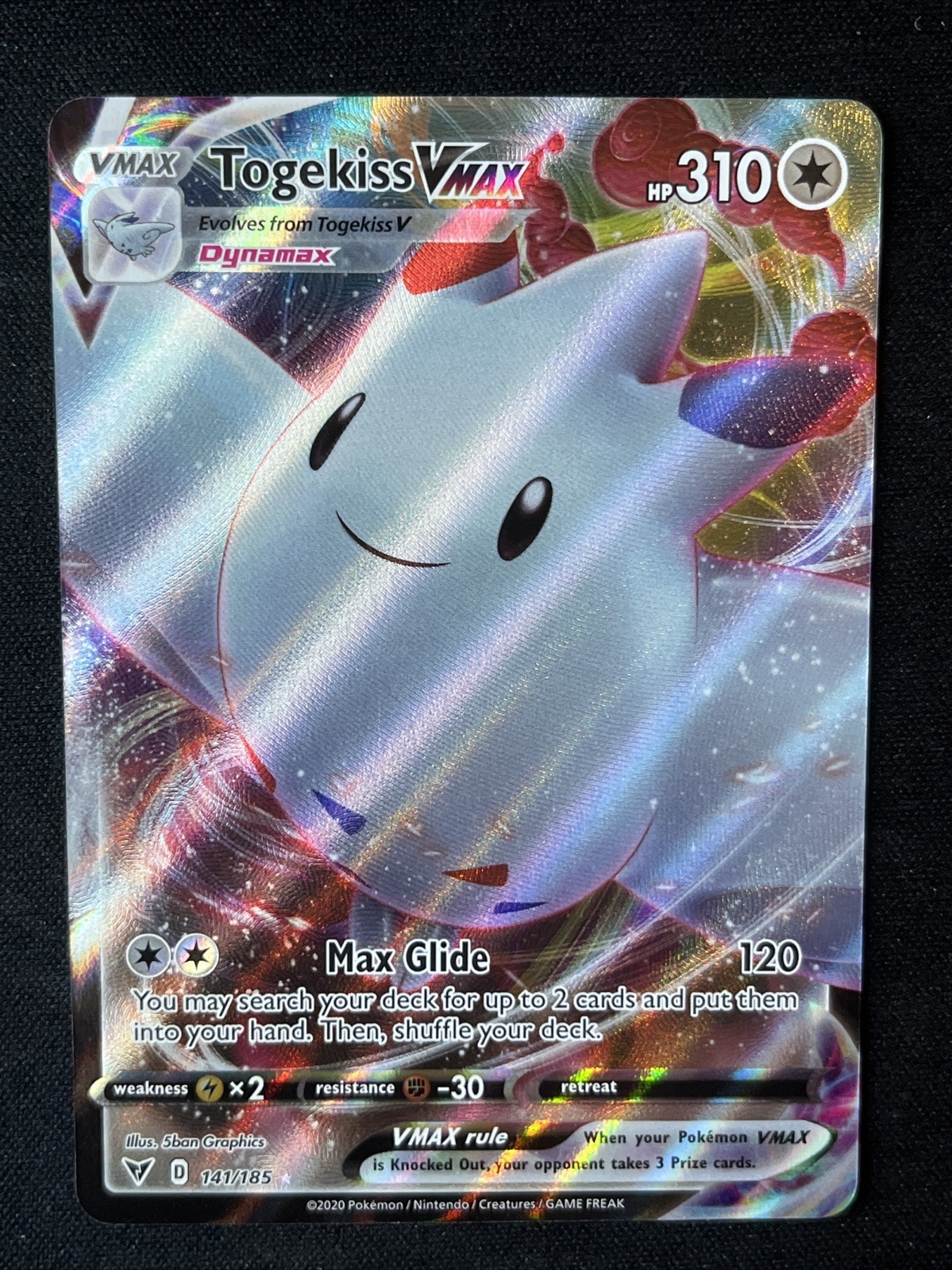 Togekiss VMAX Pokémon Vivid Voltage Ultra Rare, 141/185 NM