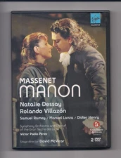 JULES MASSENET - Manon DVD 2-disc set - Natalie Dessay - Gran Teatre del Liceu