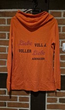 ADENAUER Shirt, Langarmshirt, Damenshirt HOODY Gr S Rot,  mit schönem Aufdruck