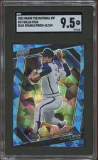 Nolan Ryan 2023 Panini National VIP Blue Sparkle Prizm 41/149 Astros SGC 9.5