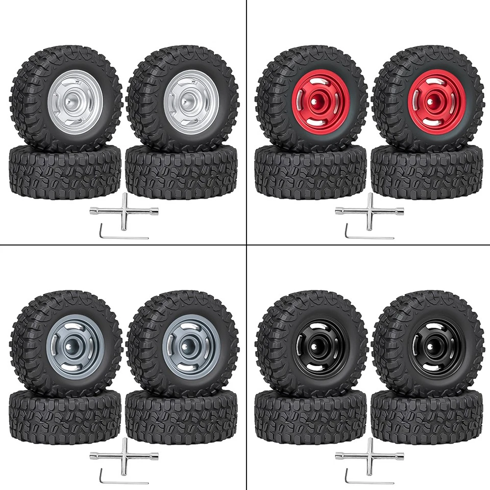 1,3-Zoll-Radreifen-Set 7mm Hex für 1/18 TRX4M Upgrade RC Crawler Car - Bild 2 von 4