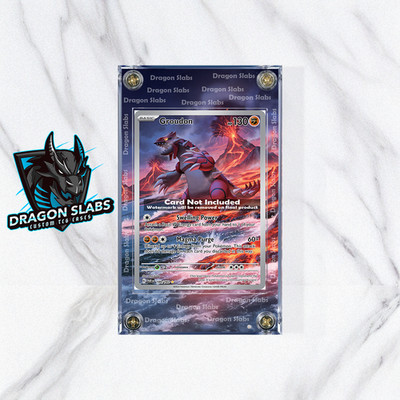 Pokemon Groudon IR 199/182 Paradox Rift Custom Extended Artwork Case