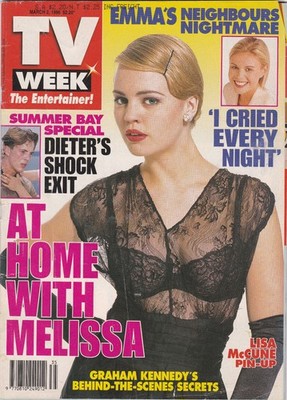 TV Week Magazine March 2 1996 -  Graham Kennedy Melissa George Colin Friels