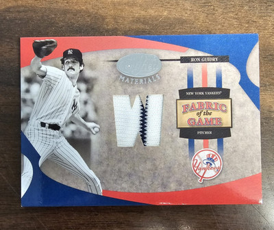 2005 Donruss Playoff Ron Guidry Relic Fabric of the Game 25/50 #FG-109