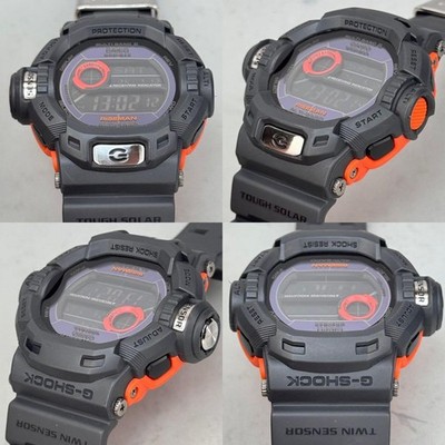 Casio GW 9200 Rise Man Solar World Time Smoky Gray G Shock Mens