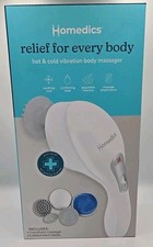 Homedics Hot Cold Vibration Hand Held Body Massager Relief 5 Attachment Heads