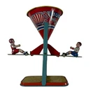 OBO⚙️🧸 BUSY MIKE WORKING SAND-OPERATED GRAVITY J. CHEIN VINTAGE TIN LITHO TOY⚙️