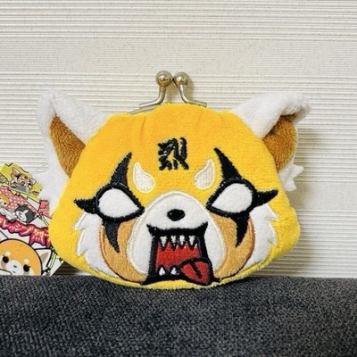 Sanrio Aggretsuko Gamaguchi Coin Case Heavy Metal Design Retsuko Etui Geldbörse