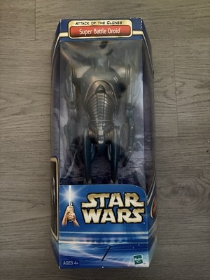Star Wars Attack of The Clones 12 Inch Super Battle Droid 12'' Figur Hasbro 2002