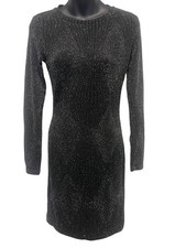 Michael Kors Black Sparkle Dress Extra Small