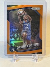 Courtney Williams 2025 Panini WNBA Prizm #69 Orange /99 Minnesota Lynx