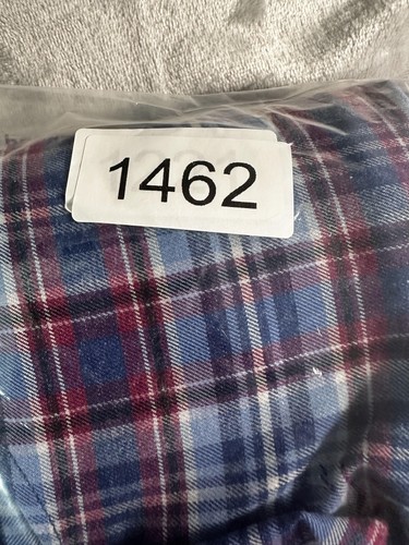 Peter Millar Shirt Mens Medium Blue Red Plaid Button Down Long Sleeve Casual - Picture 13 of 13