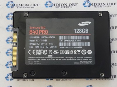 SAMSUNG 128GB 2.5'' SATA SSD MZ-7PD128, Grade A+, SKU 13949