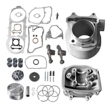 57.4mm Bore Complete Cylinder Rebuild Kit fit for GY6 150cc 157QMJ 57.4MM