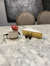 authentic jellycat amuseables mozzarella Brie