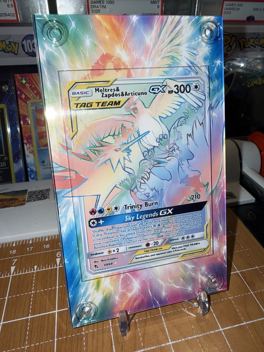 Moltres & Zapdos & Articuno GX 69/68 Hidden Fates Extended Art